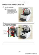 Предварительный просмотр 28 страницы Oki C110 How To Remove Jammed Paper