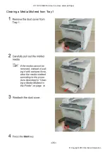 Предварительный просмотр 35 страницы Oki C110 How To Remove Jammed Paper