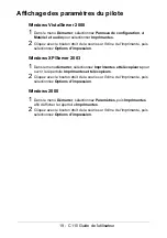 Предварительный просмотр 19 страницы Oki C110 Manual De L'Utilisateur