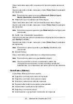 Предварительный просмотр 22 страницы Oki C110 Manual Do Usuário