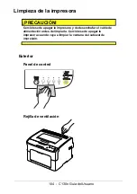 Предварительный просмотр 104 страницы Oki C130n (Spanish) Guías Del Usuario Manual