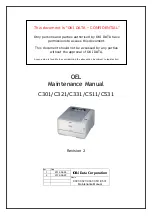 Oki C301 Maintenance Manual preview