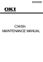 Oki C3400n Maintenance Manual preview