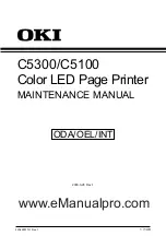 Oki C5100 Maintenance Manual preview