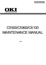 Oki C5500 Maintenance Manual предпросмотр