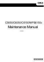 Oki C5650 Maintenance Instructions Manual предпросмотр