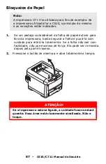 Preview for 87 page of Oki C610dn Manual Do Usuário