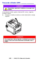 Preview for 105 page of Oki C610dn Manual Do Usuário