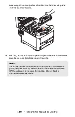 Preview for 110 page of Oki C610dn Manual Do Usuário