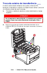 Preview for 111 page of Oki C610dn Manual Do Usuário