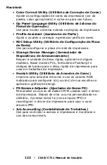 Preview for 122 page of Oki C610dn Manual Do Usuário