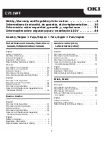 Oki C711WT Material Safety Data Sheet preview