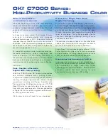 Предварительный просмотр 3 страницы Oki C7200 Brochure & Specs