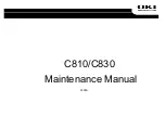 Oki C810 Maintenance Manual preview