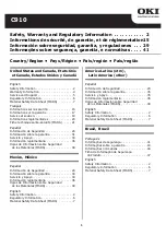 Предварительный просмотр 1 страницы Oki C910 Material Safety Data Sheet