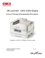 Oki C910 Service Training предпросмотр