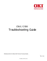 Предварительный просмотр 1 страницы Oki C910 Troubleshooting Manual
