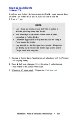 Preview for 261 page of Oki ES1624n MFP Manual De L'Utilisateur