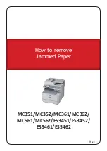 Preview for 1 page of Oki ES3451 How To Remove Jammed Paper