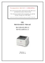 Preview for 1 page of Oki ES5112dn Maintenance Manual