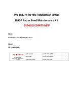 Oki ES9465 Procedure For The Installation preview