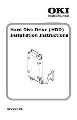 Oki Hard Disk Drive Installation Instructions Manual preview