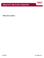 Oki MB460MFP (Portuguese) Manual Do Usuário preview