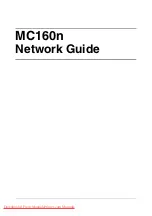 Oki MC160N Network Manual предпросмотр