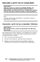 Preview for 161 page of Oki MC361MFP Manual Básico Do Usuário