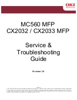 Oki MC560 MFP CX2032 Service & Troubleshooting Manual preview