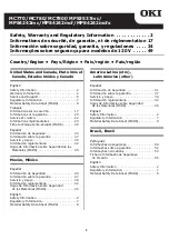 Preview for 1 page of Oki MC780fx Safety & Warranty Manual