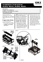 Oki ML620 Installation Instructions Manual preview