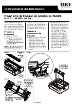 Preview for 5 page of Oki ML620 Installation Instructions Manual