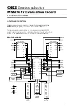 Oki MSM7617 Manual preview