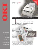 Preview for 1 page of Oki OKIFAX 5050 Specification Sheet