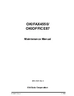 Preview for 1 page of Oki OKIFAX4550 Maintenance Manual