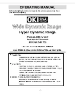 Preview for 1 page of Oki WDS-HDR1520 Operating Manual