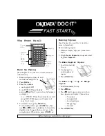 Preview for 1 page of OKIDATA DOC-IT Series Fast Start