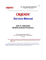 Preview for 2 page of OKIDATA DOC-IT3000 Service Manual