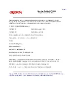 Предварительный просмотр 8 страницы OKIDATA OF1000 Service Manual