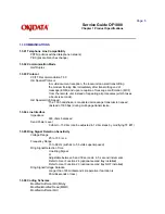 Предварительный просмотр 12 страницы OKIDATA OF1000 Service Manual