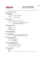 Предварительный просмотр 15 страницы OKIDATA OF1000 Service Manual