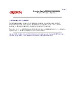 Предварительный просмотр 14 страницы OKIDATA OF2600 Service Manual