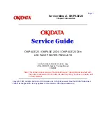 Preview for 2 page of OKIDATA OKIPAGE 20 Service Manual