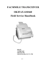 OKIFAX 610 Service Handbook preview