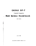 OKIFAX OF-7 Field Service Handbook preview