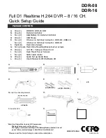 Okina USA DDR-08 Quick Setup Manual предпросмотр