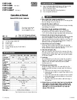 Okina USA ESP-3420 Operational Manual preview