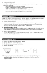 Preview for 3 page of Okina USA HD21DX36-K10 User Manual