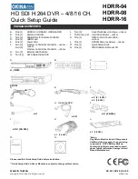 Okina USA HDRR-04 Quick Setup Manual preview